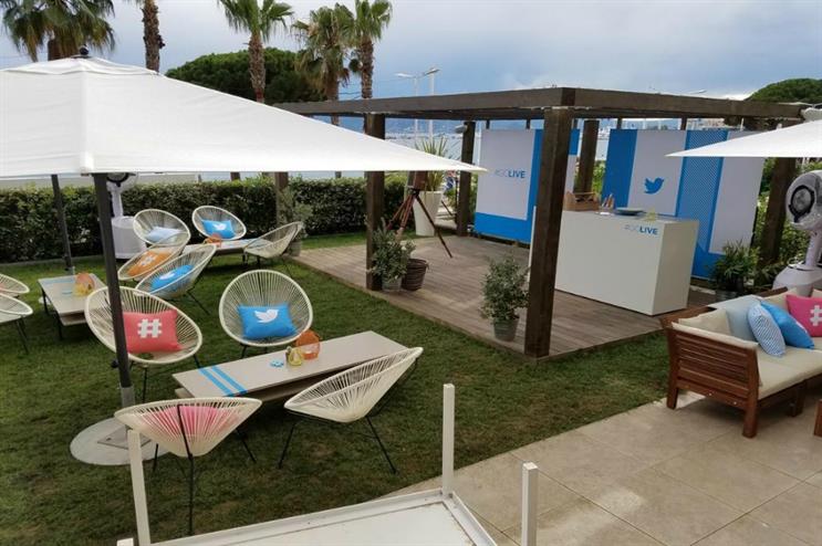 Twitter: beach experience at this year's Cannes Lions