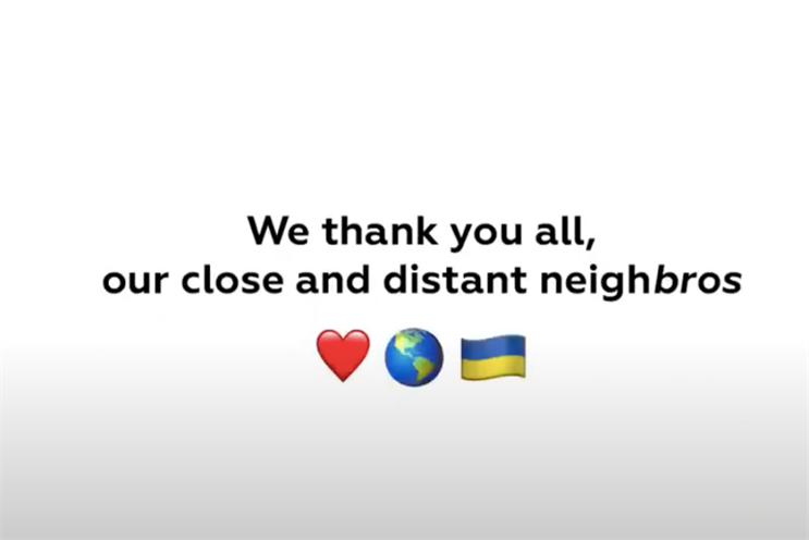 Banda: ‘We are the people of Ukraine, and we thank you, world’ 