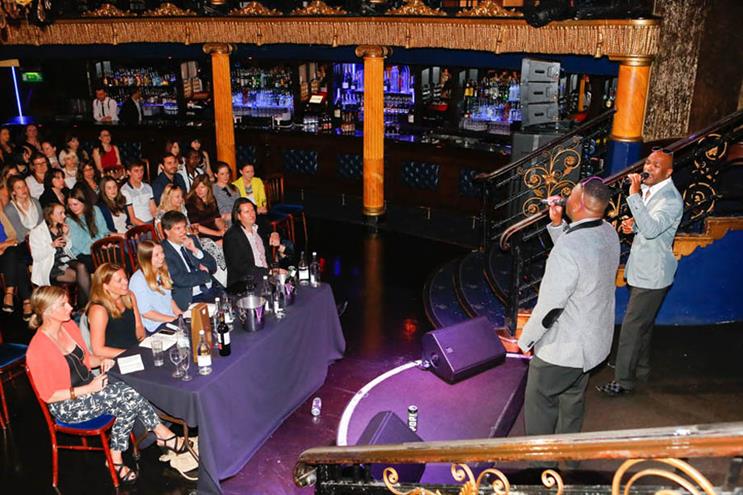 First heat of Beat the Brief at London's Café de Paris