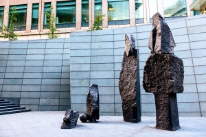 The Broad Family statue at Broadgate