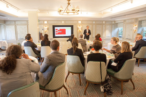 Delegates at one of GPJ's breakfast briefings