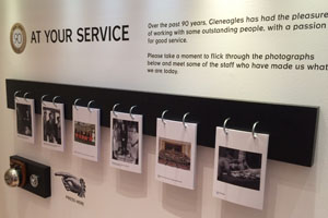 Gleneagles' anniversary exhibition includes flip charts and doorbells