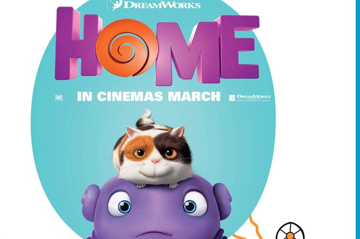 Dreamworks' latest animation Home to be promoted at Intu centres nationwide