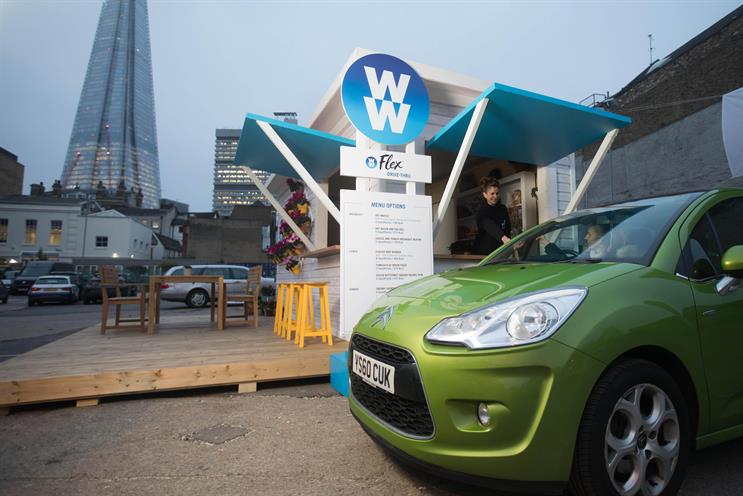 Weight Watchers: opened a drive thru healthy food pop-up in London in January