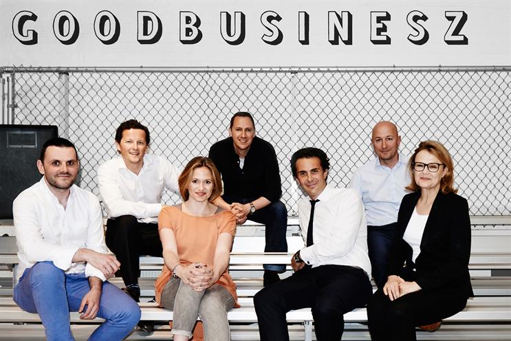Havas Work Club: (left to right) Sandoz, Griffith, De Bonis, Mooge, Bolloré, Brooks and Robertson