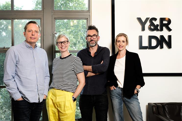 Y&R's leadership team: Lawson, Lewis, Burley and Lee