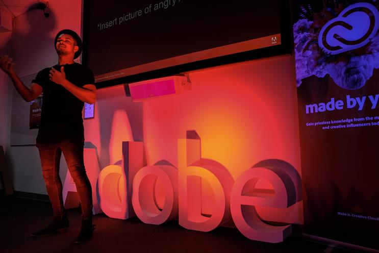 Adobe enlists help of influencers for university pop-ups