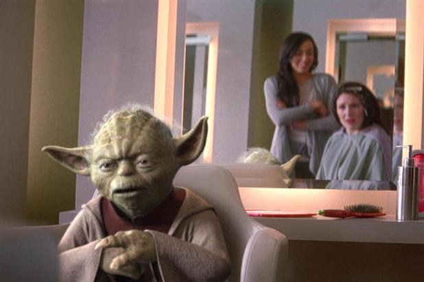 Vodafone: both local advertising, which features Yoda, and global activity are shown in the UK