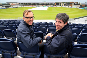 Dave Withey and Richard Dowson at Durham County Cricket Club