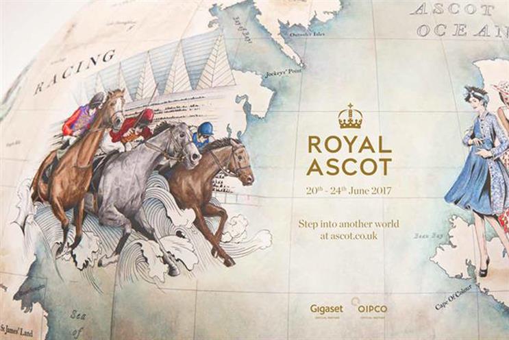 Bellerby & Co's Royal Ascot heritage campaign globe. Photographer credit Alun Callender