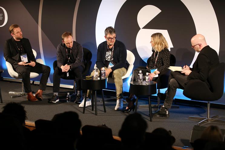 Advertising Week Europe: (left to right) Lodder, Eaves, Wilkins, Harrisson, Rayman