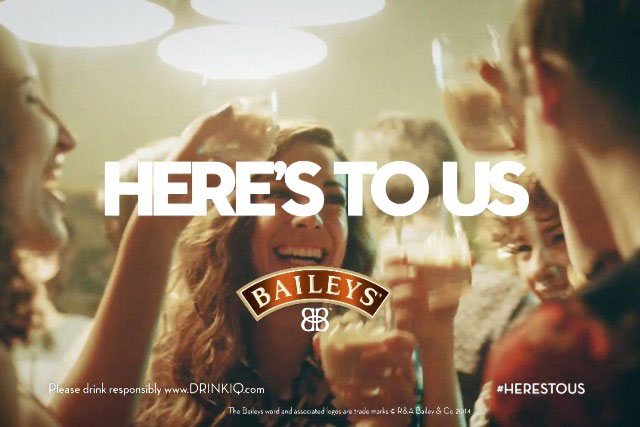 Baileys: TV ad introduces 'here's to us' strapline