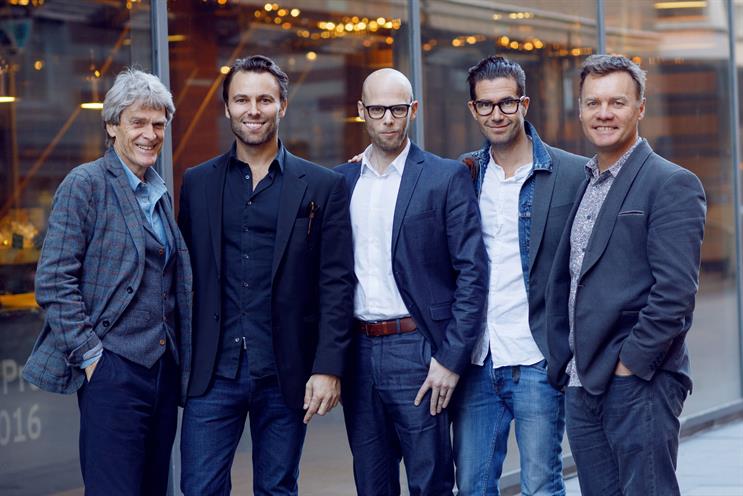 BBH: co-founder Sir John Hegarty; Norberg; Bjork; worldwide chief creative officer Pelle Sjoenell; and Munn