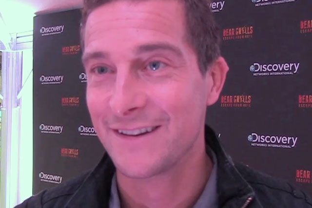 Adventurer Bear Grylls at the launch of Discovery's new tv series "Bear Grylls: Escape From Hell"