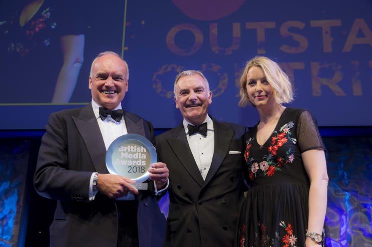 Outstanding contribution: Coleridge, Costello, and British Media Awards host Lauren Laverne