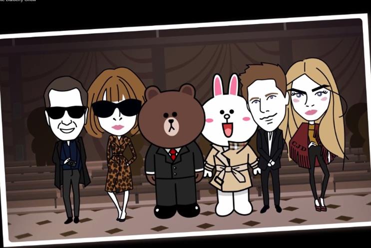 Burberry brings London Fashion Week to Tokyo with Line messaging app