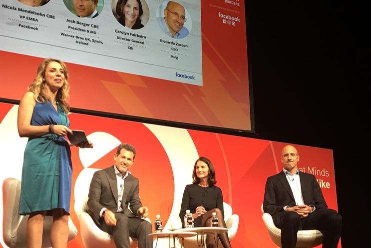 Leading figures from Facebook, the CBI, King and Warner Bros discussed talent
