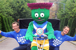 David Carry and Susan Egelstaff with Clyde
