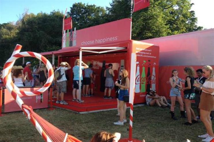 V Festival: the 2015 event saw activations from brands including Coca-Cola