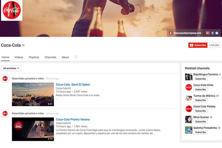 Why Coke's YouTube channel lost its fizz