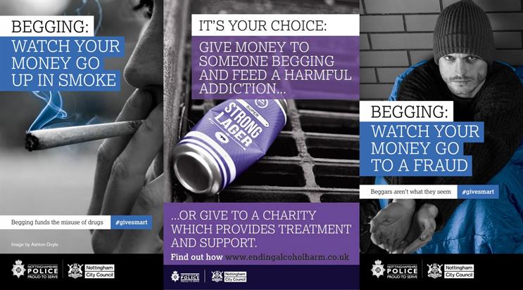 Council's poster campaign banned for offensive depiction of beggars
