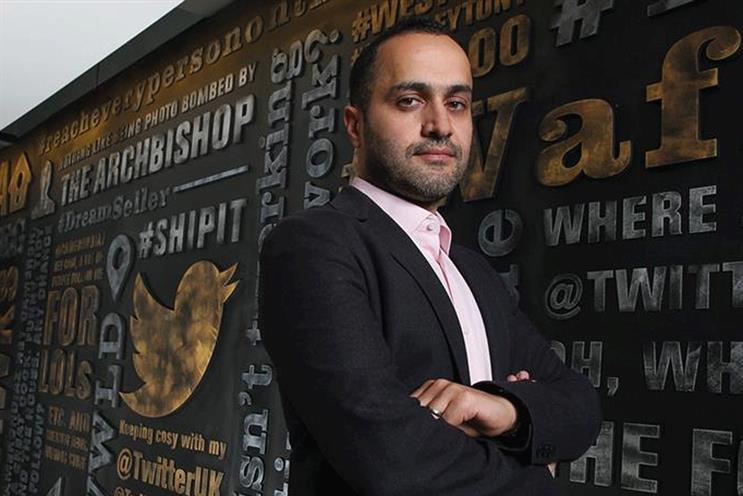Dara Nasr: the UK managing director of Twitter