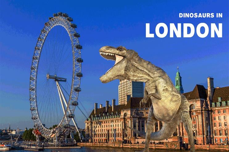 Dinosaurs: installation will tour the UK