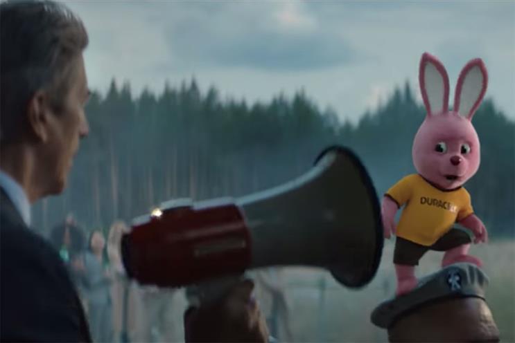Duracell: pink bunny stars superhero in latest ads