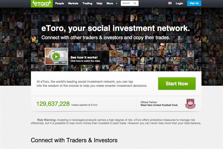 EToro: Atomic will create the debut campaign