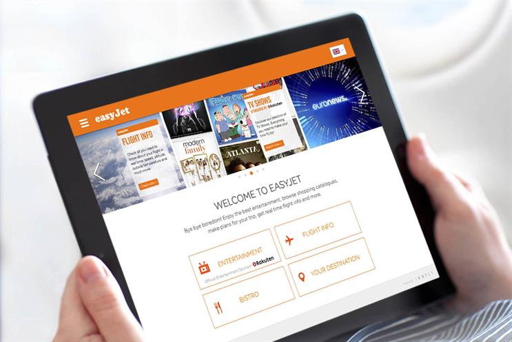 EasyJet launches brand-sponsored inflight free wireless entertainment system