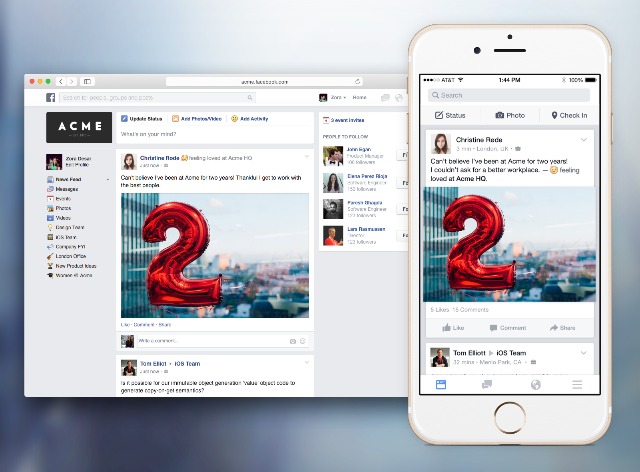 Facebook: unveils its LinkedIn rival, Facebook at Work