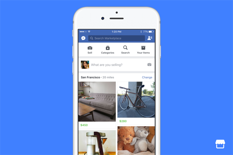 Facebook enters online marketplace sector