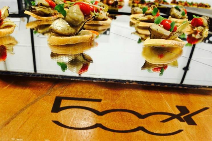The London Kitchen catered for the launch of the Fiat 500X