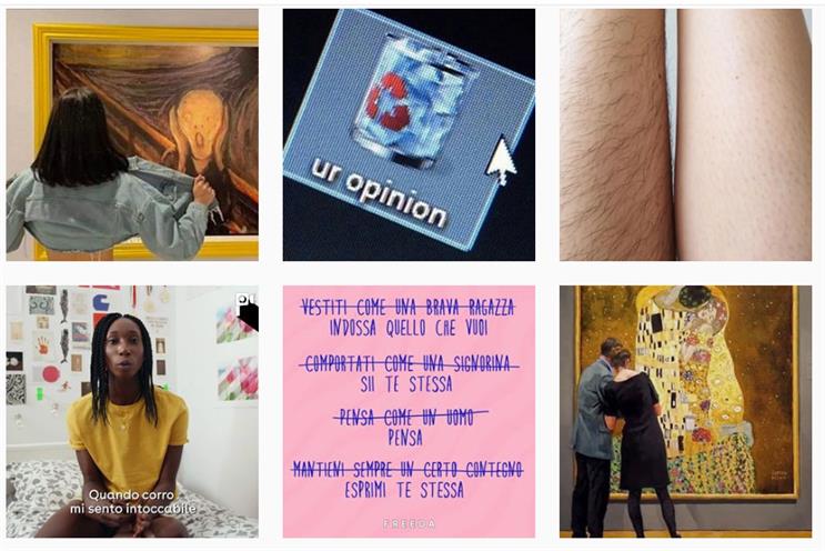 Freeda: Instagram posts
