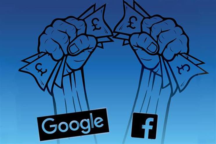 Google and Facebook: dominate search and display advertising respectively