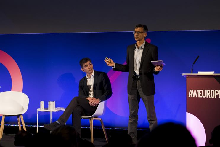 Brittin (left) with Ramaswamy
