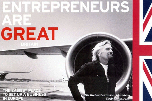 Richard Branson: takes part in the 'Great' campaign