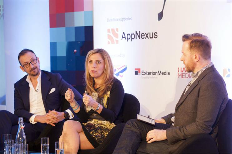 Facebook and TV: Sky's Stephen van Rooyen, Facebook's Nicola Mendelsohn and moderator Robert Andrews