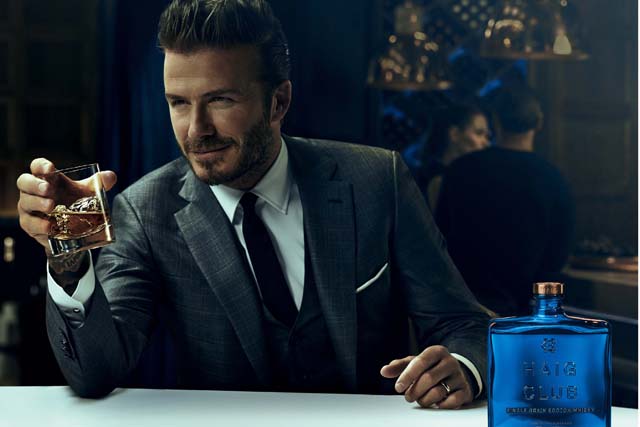 David Beckham celebrates the launch of Haig Club whisky