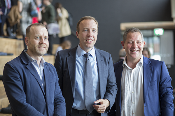 Chris Hirst, UK and European CEO at Havas; Hancock; and John Kampfner, CEO of Creative Industries Federation