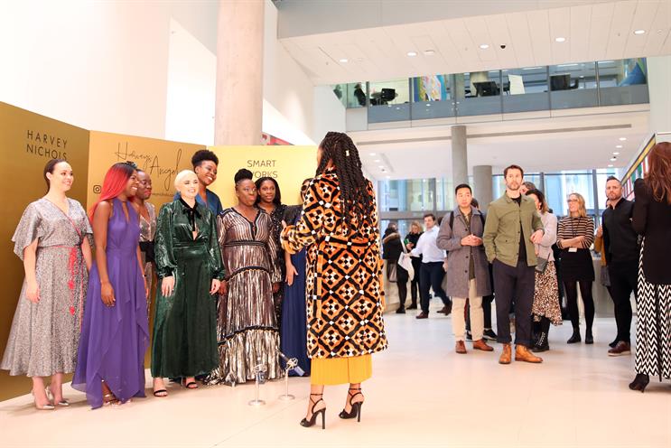 Harvey Nichols' shoppable Christmas carolers bring party outfits to working women