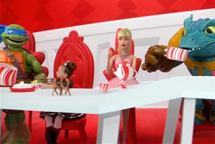 Target: the ad is inspired by 'Alice in Wonderland'