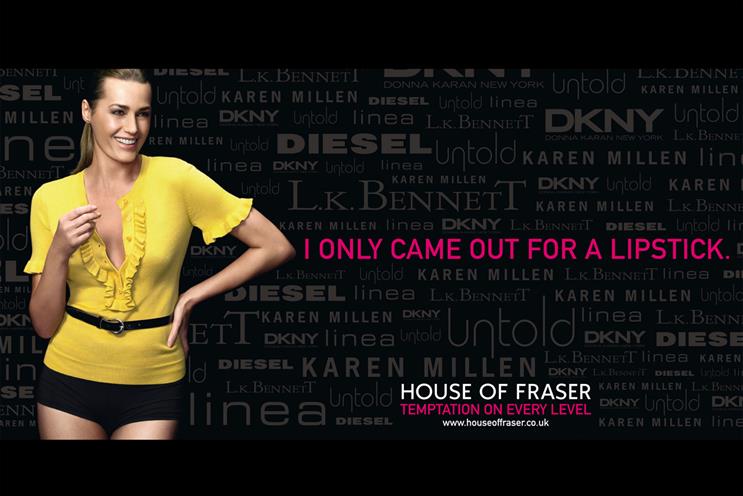 House of Fraser: seeks agency ahead of a major new campaign