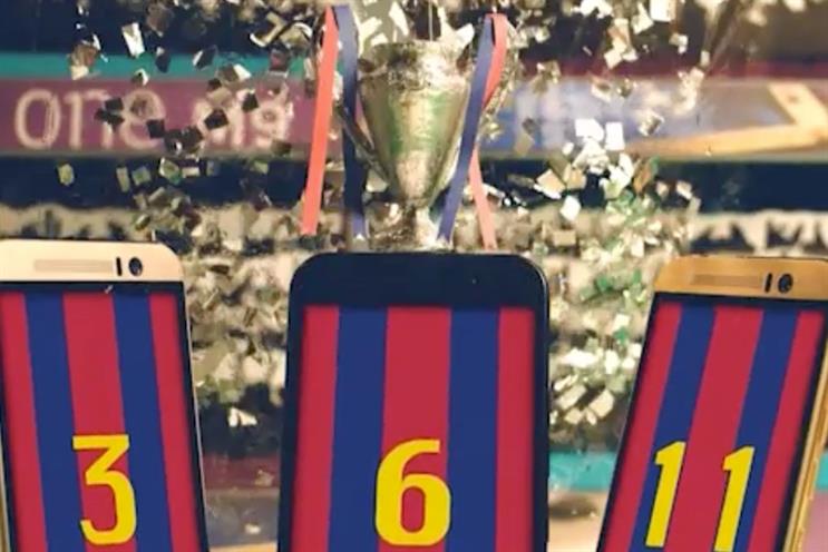 HTC: short-form videos uses smartphones to recreate football moments