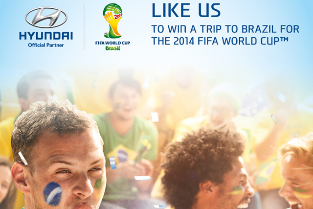 Hyundai: the vehicle brand's World Cup Facebook page
