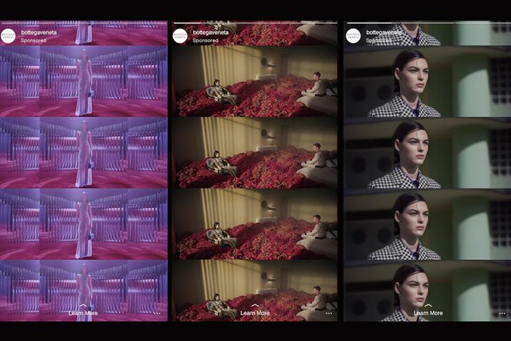 Bottega Veneta trialled this new format in its Spring 2018 campaign "Reflections"