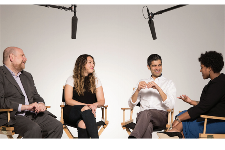 From left: R/GA’s Philip Rackin, Stefanie Hoffman, Saneel Radia, and Tara Moore.
