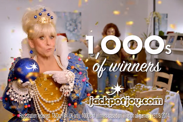 Jackpot Joy: sharing the top spot with Moneysupermarket.com and Snickers