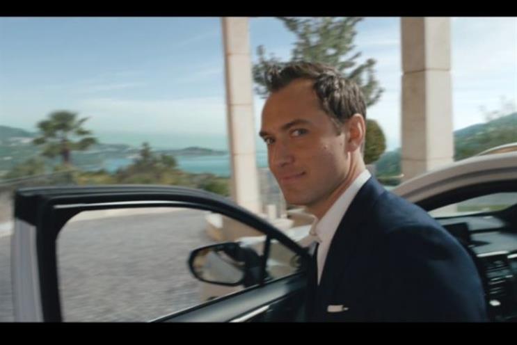 Jude Law: partners Lexus for TV spot that promotes 'luxury' SUV