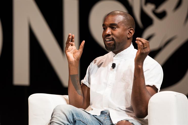 West: the most-mentioned celebrity on social media at Cannes